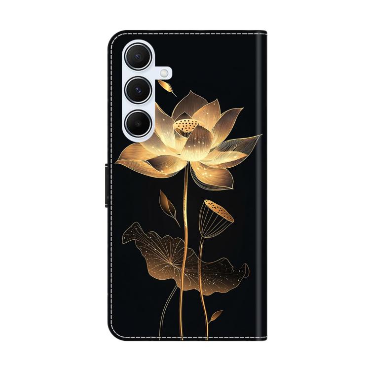 For Samsung Galaxy A55 5G Crystal-Like Painted Vegan Leather Phone Case