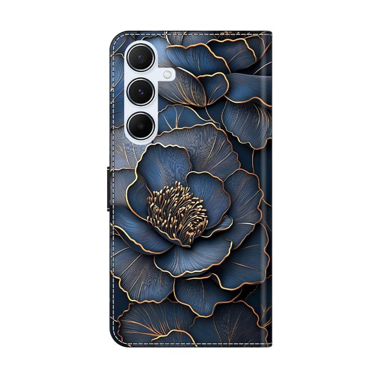 For Samsung Galaxy A55 5G Crystal-Like Painted Vegan Leather Phone Case