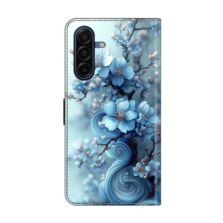 For Samsung Galaxy A57 Crystal-Like Painted Vegan Leather Phone Case