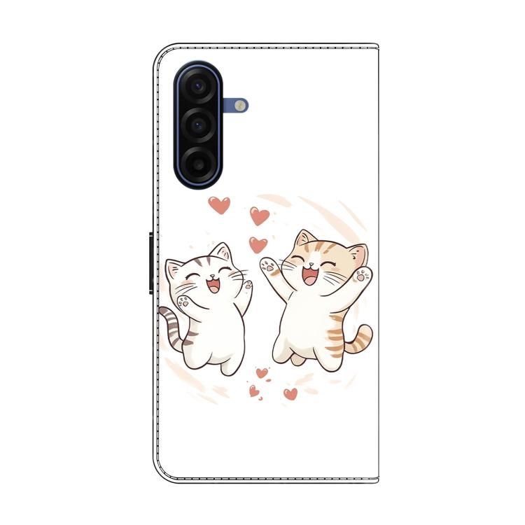 For Samsung Galaxy A57 Crystal-Like Painted Vegan Leather Phone Case