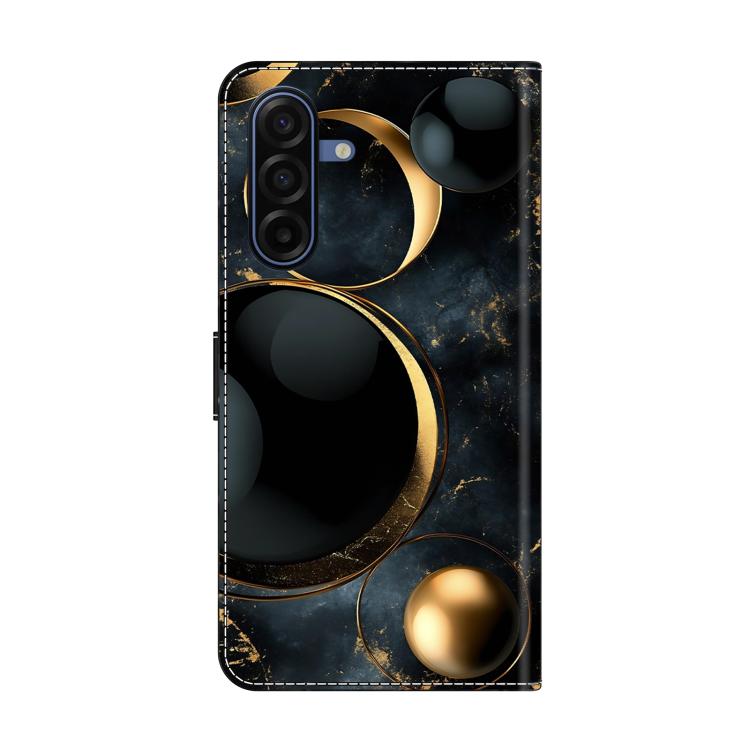 For Samsung Galaxy A57 Crystal-Like Painted Vegan Leather Phone Case