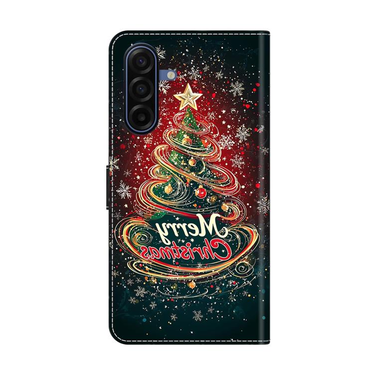For Samsung Galaxy A57 Crystal-Like Painted Vegan Leather Phone Case