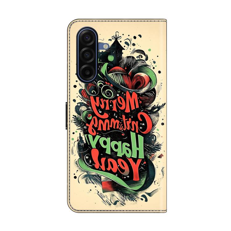For Samsung Galaxy A57 Crystal-Like Painted Vegan Leather Phone Case