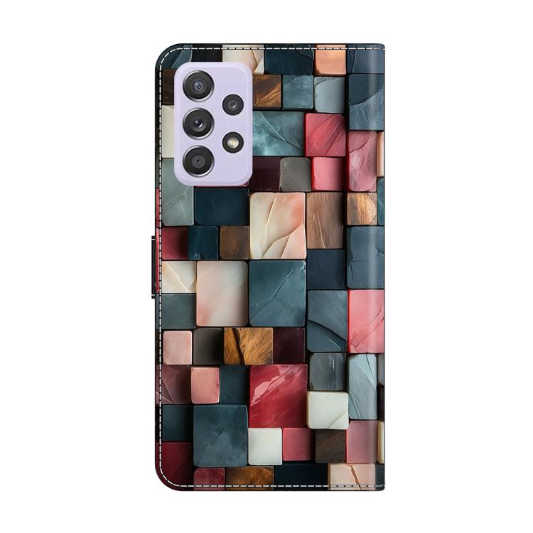 For Samsung Galaxy A53 5G Crystal-Like Painted Vegan Leather Phone Case