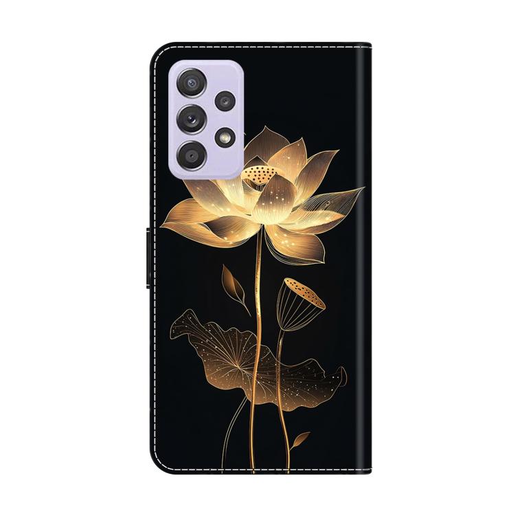 For Samsung Galaxy A53 5G Crystal-Like Painted Vegan Leather Phone Case
