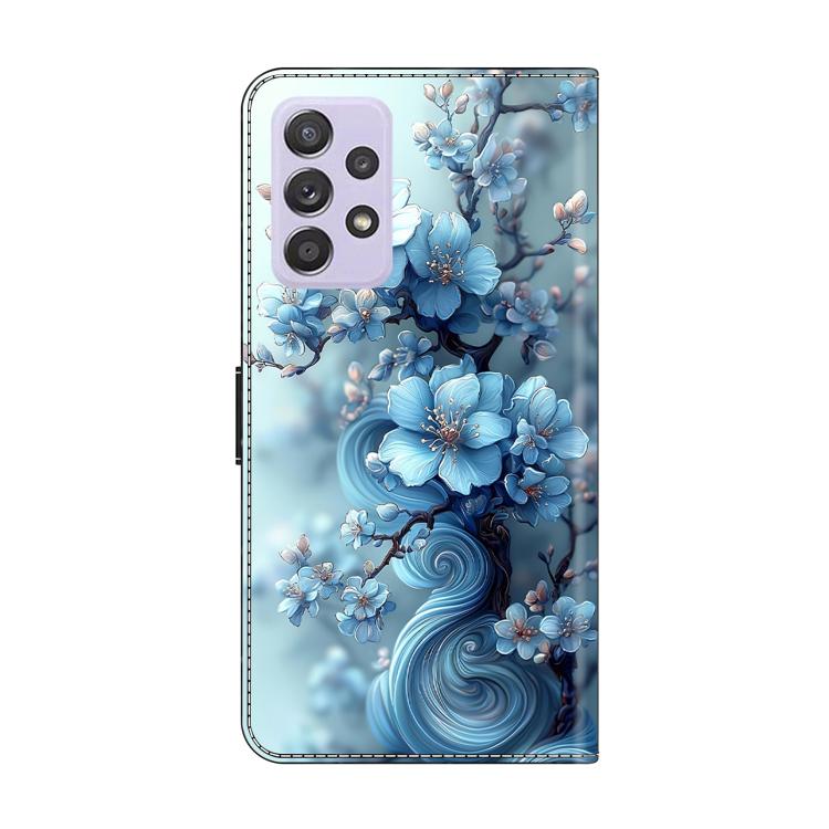 For Samsung Galaxy A53 5G Crystal-Like Painted Vegan Leather Phone Case