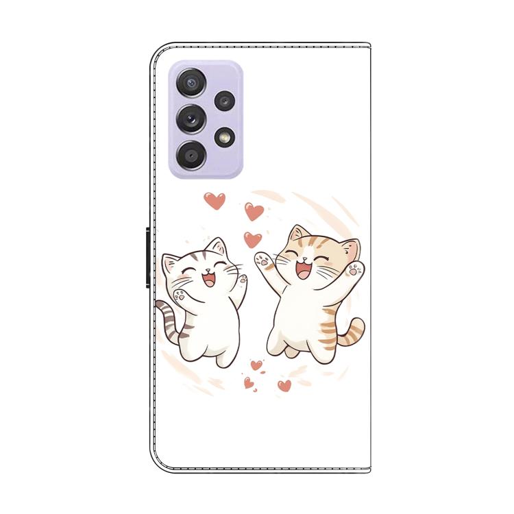 For Samsung Galaxy A53 5G Crystal-Like Painted Vegan Leather Phone Case