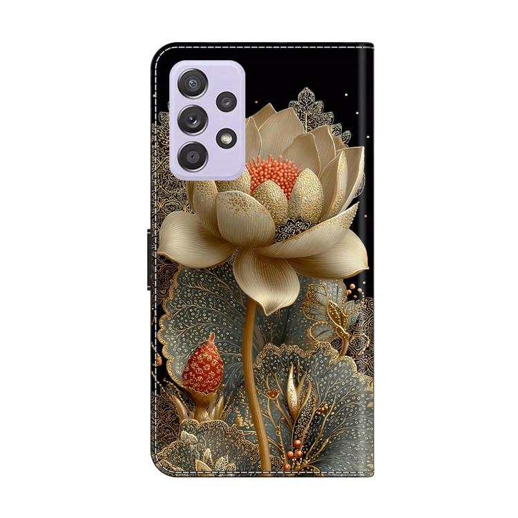 For Samsung Galaxy A53 5G Crystal-Like Painted Vegan Leather Phone Case