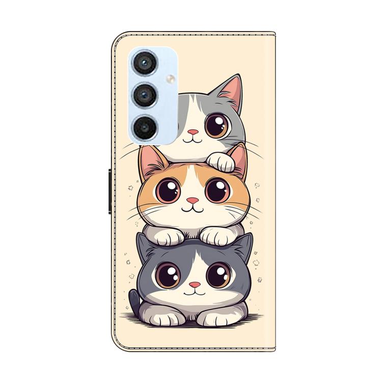 For Samsung Galaxy A54 5G Crystal-Like Painted Vegan Leather Phone Case