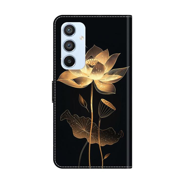 For Samsung Galaxy A54 5G Crystal-Like Painted Vegan Leather Phone Case
