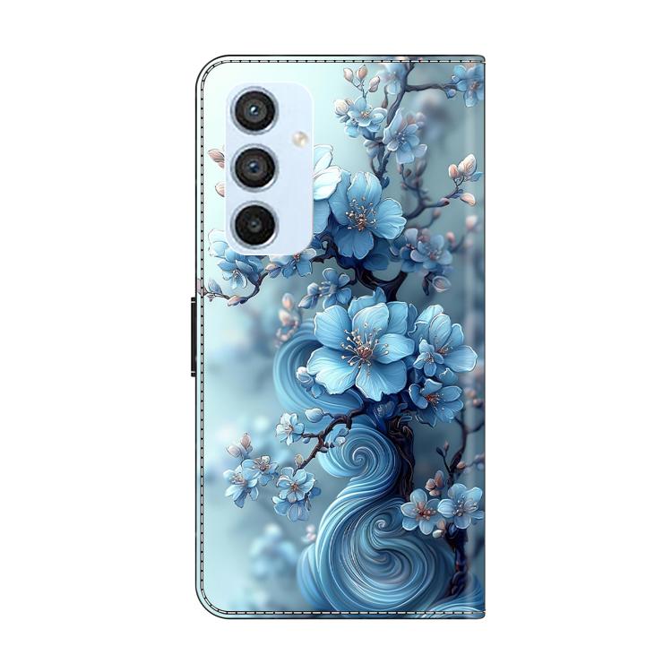 For Samsung Galaxy A54 5G Crystal-Like Painted Vegan Leather Phone Case