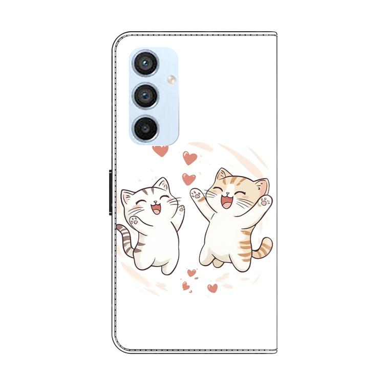 For Samsung Galaxy A54 5G Crystal-Like Painted Vegan Leather Phone Case