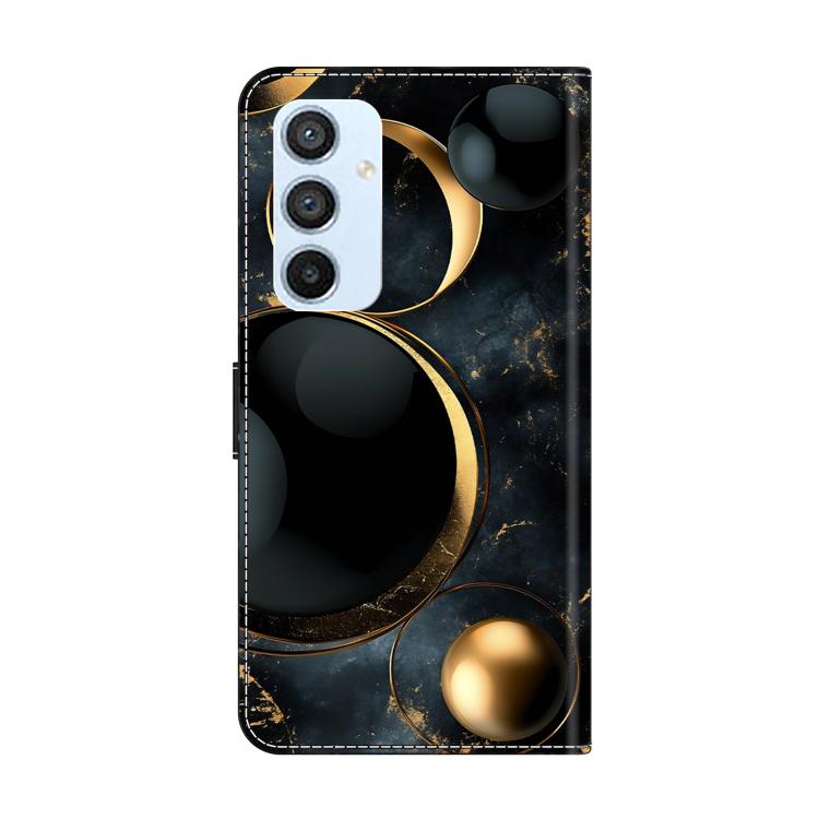 For Samsung Galaxy A54 5G Crystal-Like Painted Vegan Leather Phone Case
