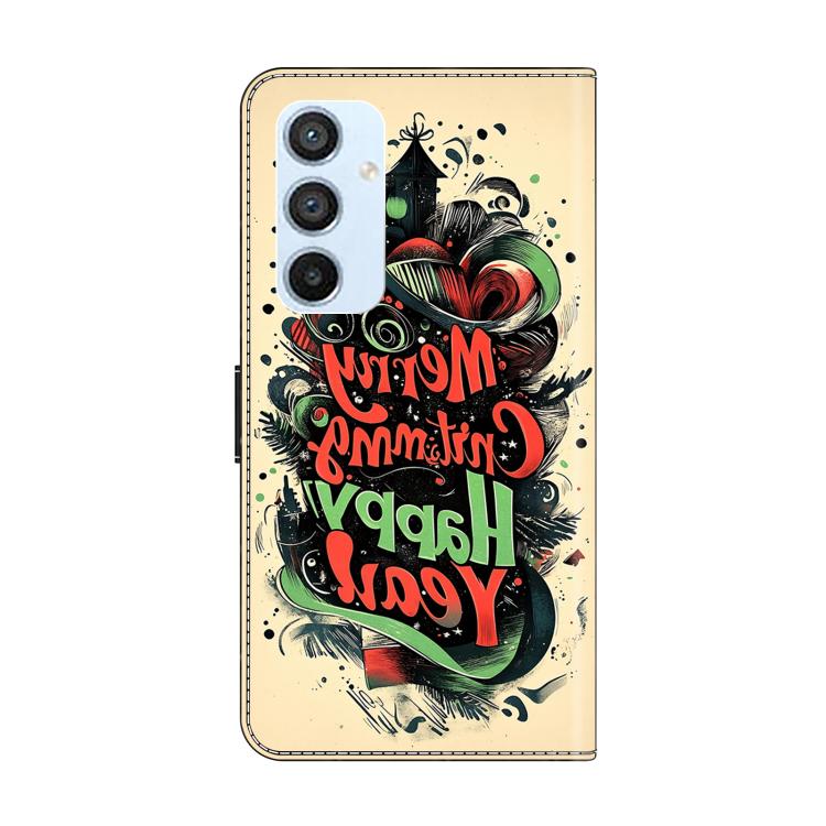 For Samsung Galaxy A54 5G Crystal-Like Painted Vegan Leather Phone Case