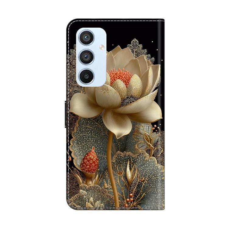 For Samsung Galaxy A54 5G Crystal-Like Painted Vegan Leather Phone Case