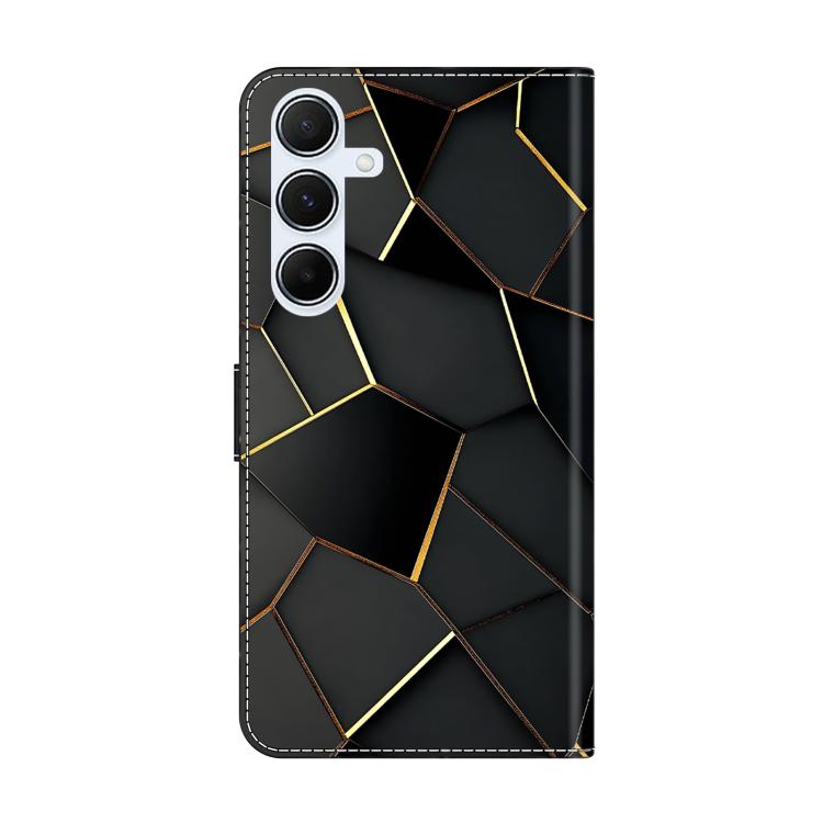 For Samsung Galaxy A25 5G Crystal-Like Painted Vegan Leather Phone Case