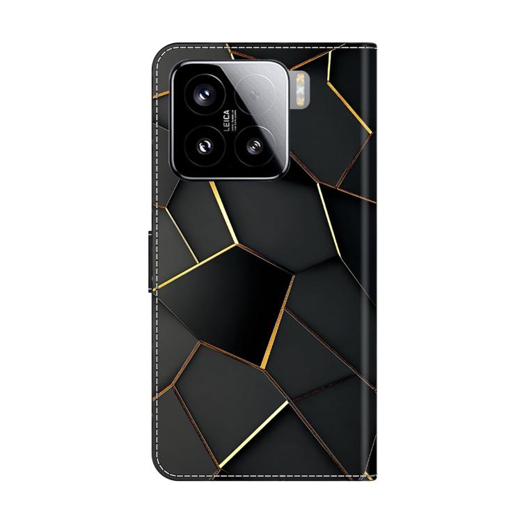 For Xiaomi 15 Crystal-Like Painted Vegan Leather Phone Case