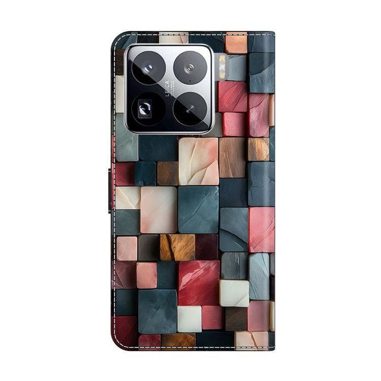 For Xiaomi 15 Pro Crystal-Like Painted Vegan Leather Phone Case