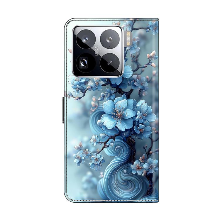For Xiaomi 15 Pro Crystal-Like Painted Vegan Leather Phone Case