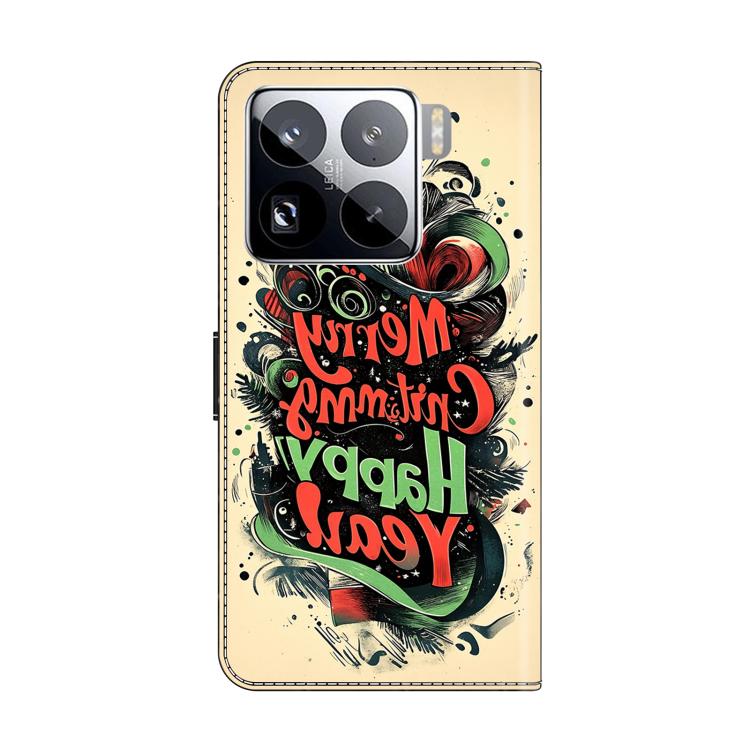 For Xiaomi 15 Pro Crystal-Like Painted Vegan Leather Phone Case