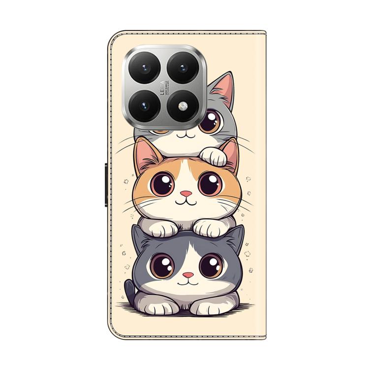 For Xiaomi 15T Crystal-Like Painted Vegan Leather Phone Case