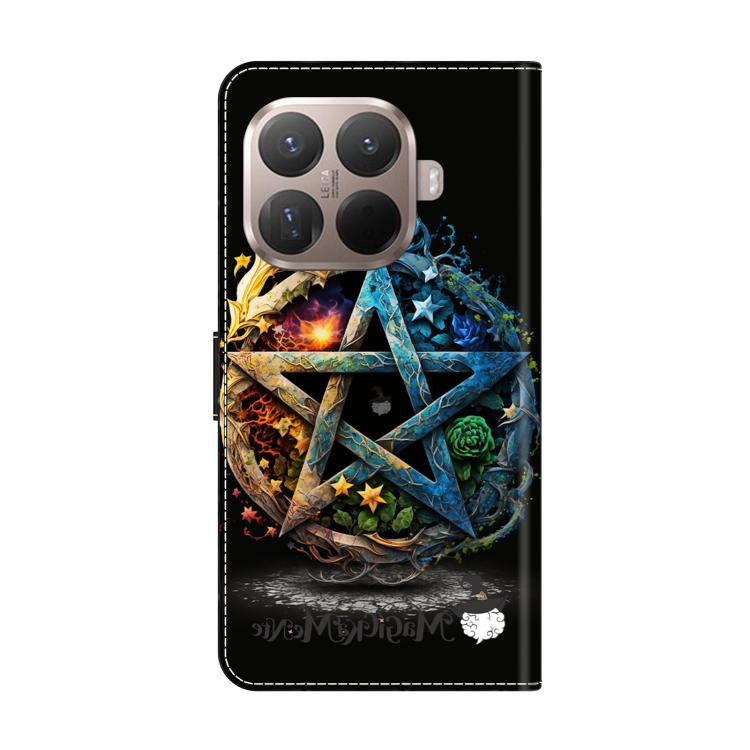For Xiaomi 15T Pro Crystal-Like Painted Vegan Leather Phone Case - Pentagram