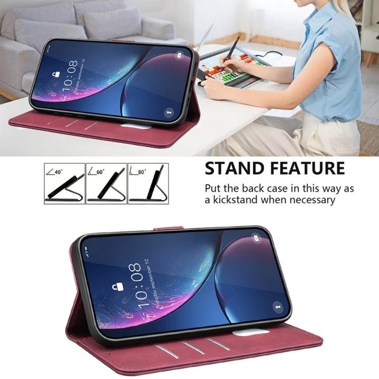 For Motorola Edge 40 Neo Solid Color Calfskin Texture RFID Vegan Leather Phone Case