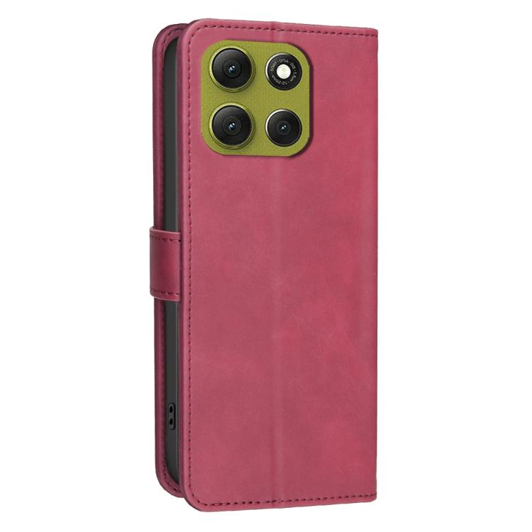 For Motorola Moto G86 5G Solid Color Calfskin Texture RFID Vegan Leather Phone Case