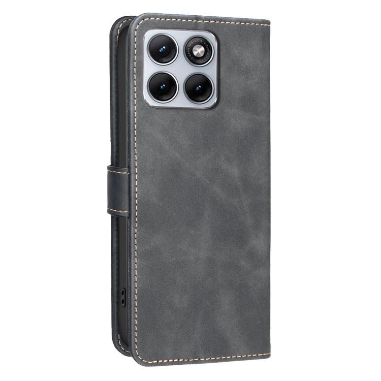 For Motorola Edge 70 Fusion 5G Solid Color Calfskin Texture RFID Vegan Leather Phone Case