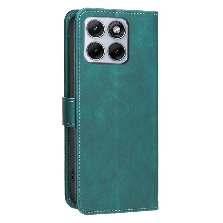 For Motorola Edge 70 Fusion 5G Solid Color Calfskin Texture RFID Vegan Leather Phone Case