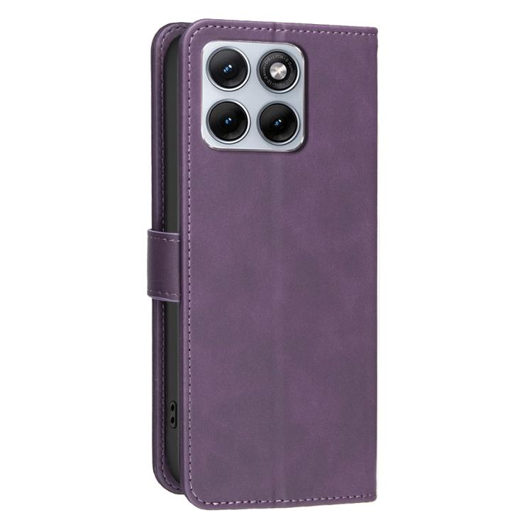 For Motorola Edge 70 Fusion 5G Solid Color Calfskin Texture RFID Vegan Leather Phone Case