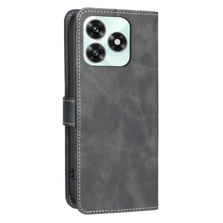 For Honor  X5c 4G Global / X5c Plus Solid Color Calfskin Texture RFID Vegan Leather Phone Case