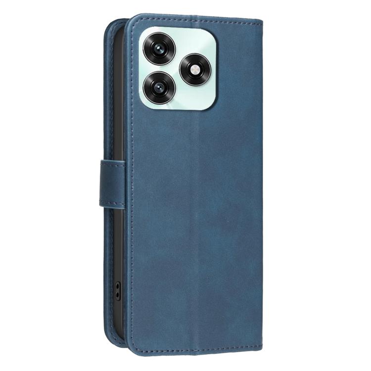 For Honor  X5c 4G Global / X5c Plus Solid Color Calfskin Texture RFID Vegan Leather Phone Case