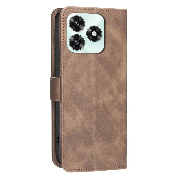 For Honor  X5c 4G Global / X5c Plus Solid Color Calfskin Texture RFID Vegan Leather Phone Case