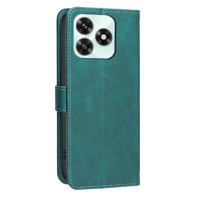 For Honor  X5c 4G Global / X5c Plus Solid Color Calfskin Texture RFID Vegan Leather Phone Case