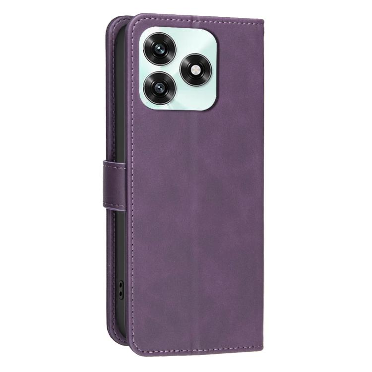 For Honor  X5c 4G Global / X5c Plus Solid Color Calfskin Texture RFID Vegan Leather Phone Case