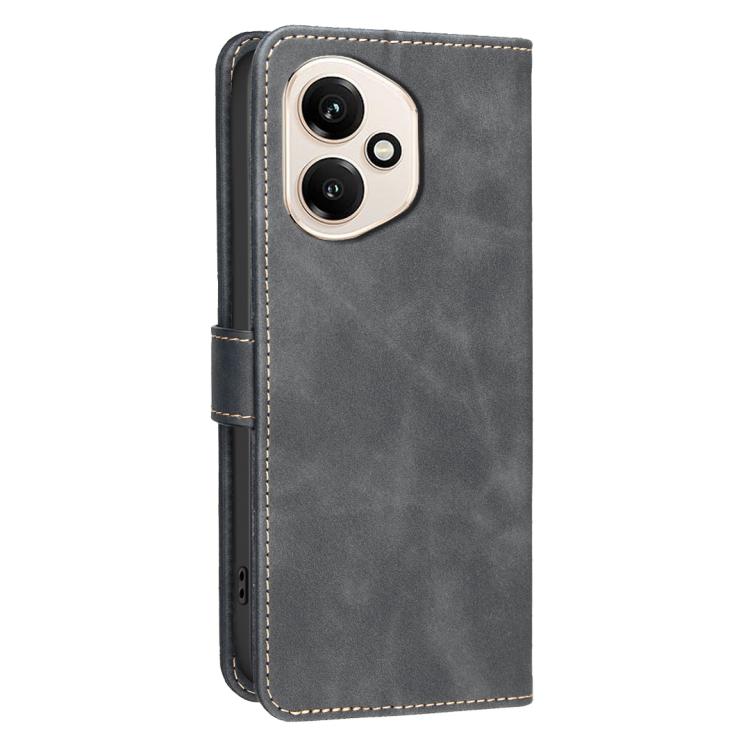 For Honor 400 Global 156.5mm Solid Color Calfskin Texture RFID Vegan Leather Phone Case