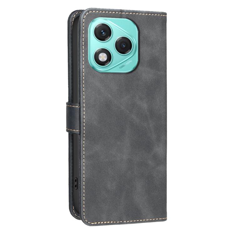 For Honor 400 Lite Global Solid Color Calfskin Texture RFID Vegan Leather Phone Case