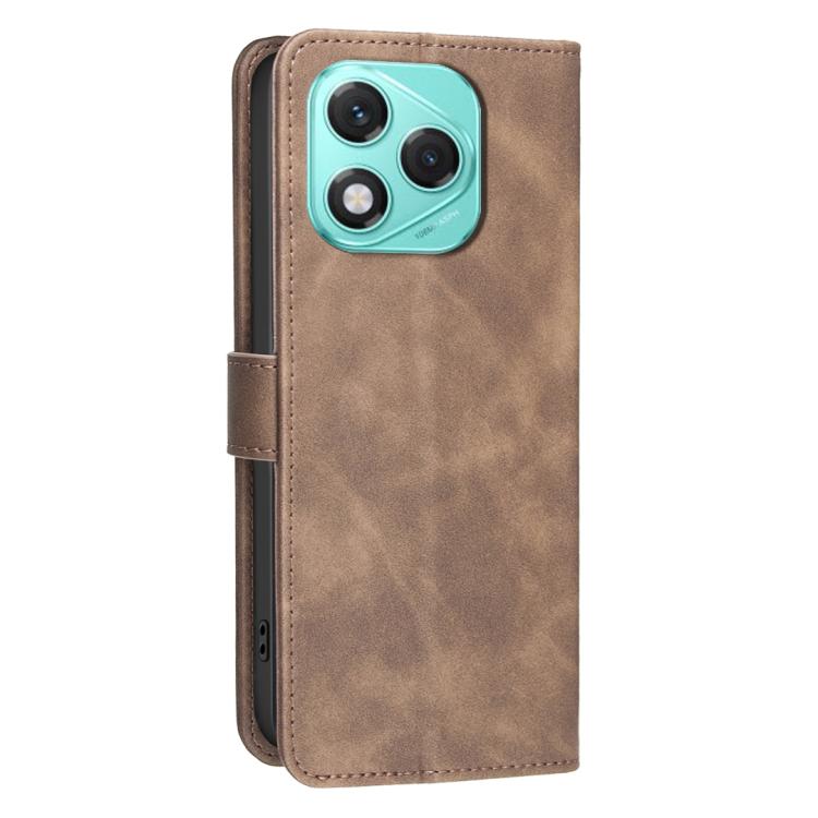 For Honor 400 Lite Global Solid Color Calfskin Texture RFID Vegan Leather Phone Case