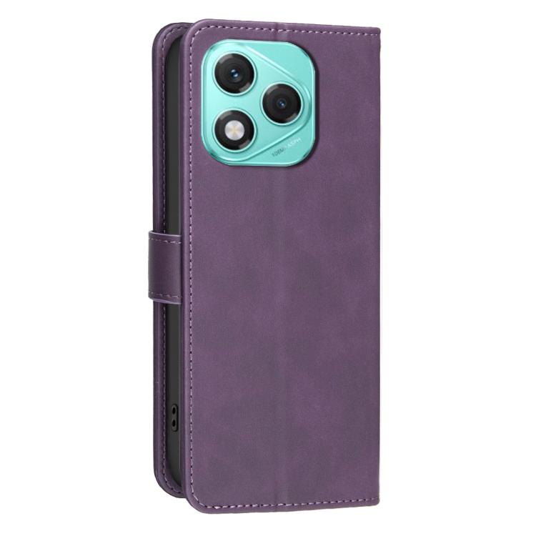 For Honor 400 Lite Global Solid Color Calfskin Texture RFID Vegan Leather Phone Case