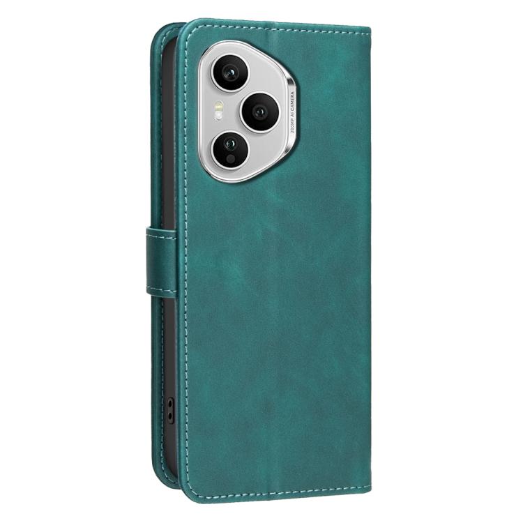 For Honor 400 Pro Global 160.8mm Solid Color Calfskin Texture RFID Vegan Leather Phone Case