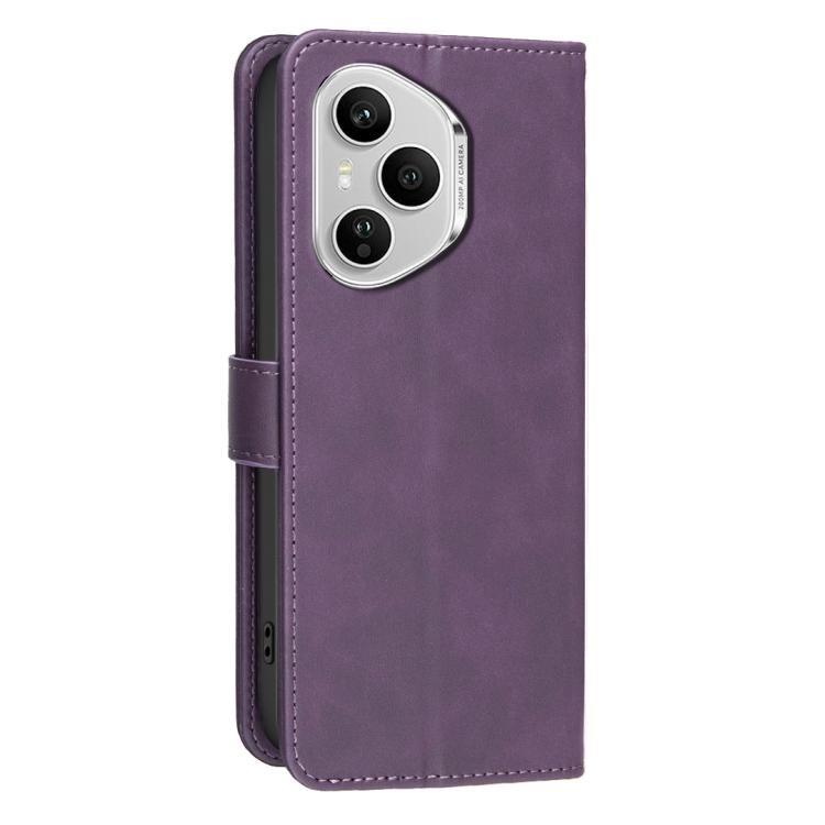 For Honor 400 Pro Global 160.8mm Solid Color Calfskin Texture RFID Vegan Leather Phone Case