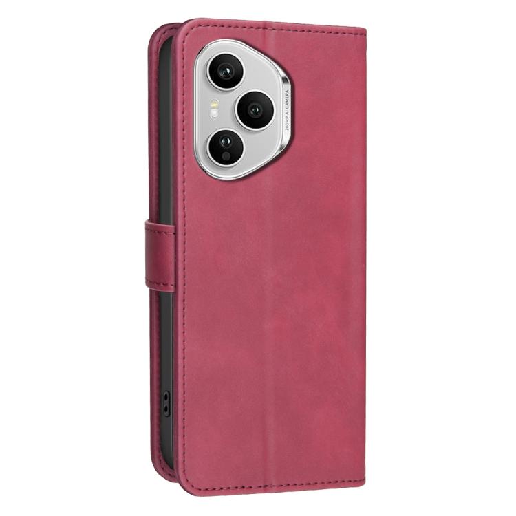 For Honor 400 Pro Global 160.8mm Solid Color Calfskin Texture RFID Vegan Leather Phone Case