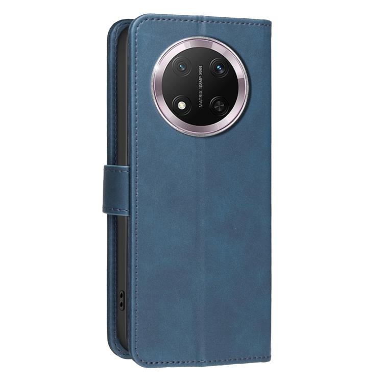 For Honor X9c 5G Global / Magic7 Lite Solid Color Calfskin Texture RFID Vegan Leather Phone Case