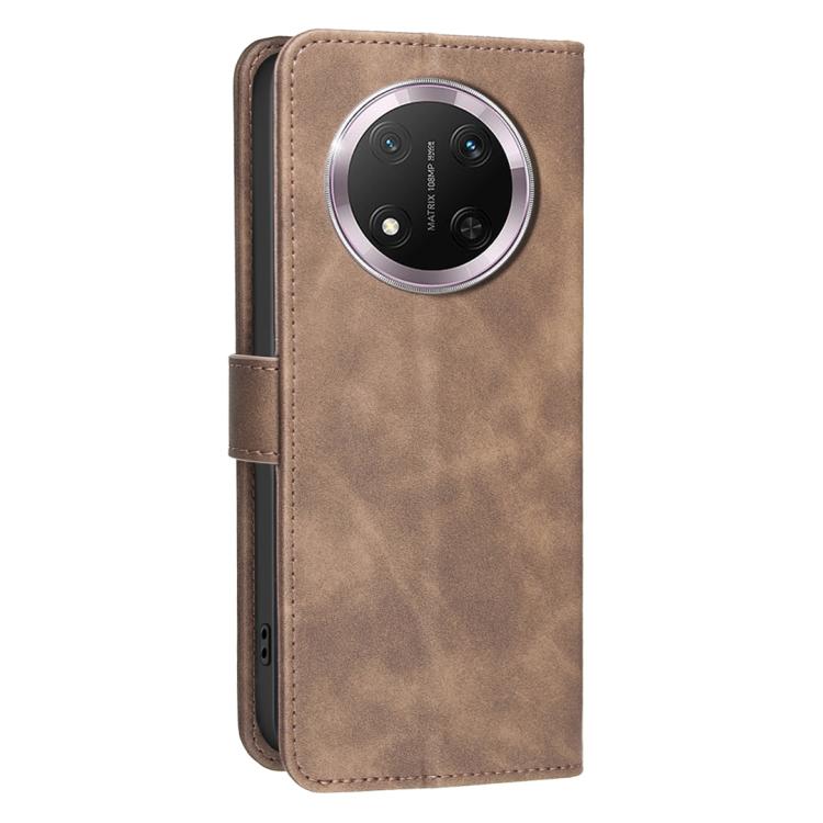 For Honor X9c 5G Global / Magic7 Lite Solid Color Calfskin Texture RFID Vegan Leather Phone Case