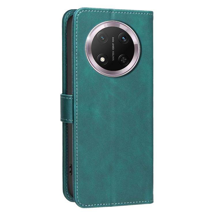 For Honor X9c 5G Global / Magic7 Lite Solid Color Calfskin Texture RFID Vegan Leather Phone Case