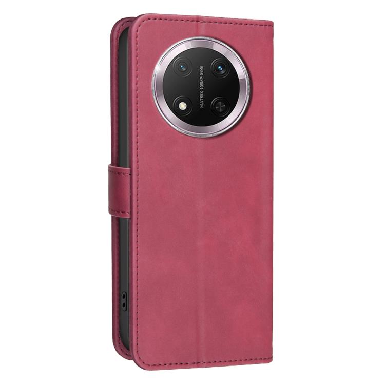 For Honor X9c 5G Global / Magic7 Lite Solid Color Calfskin Texture RFID Vegan Leather Phone Case