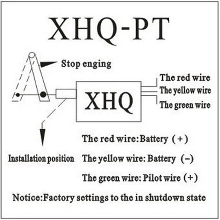 Normally Open Type NO 12V Diesel Engine Flame Out Device Engine Stop Solenoid Valve XHQ-PT Power Off Pull Type Flameout Magnetic Valve