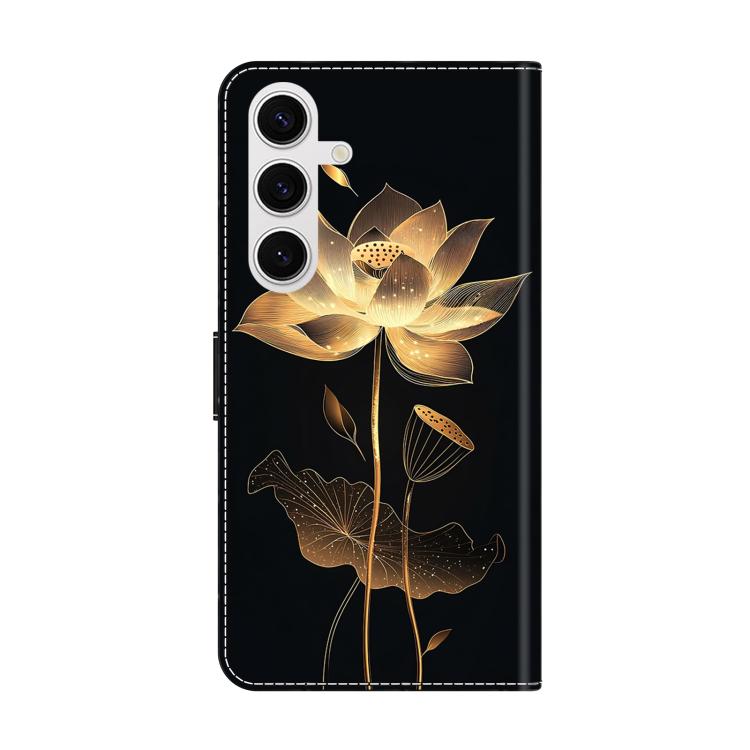 For Samsung Galaxy S23 5G Crystal-Like Painted Vegan Leather Phone Case