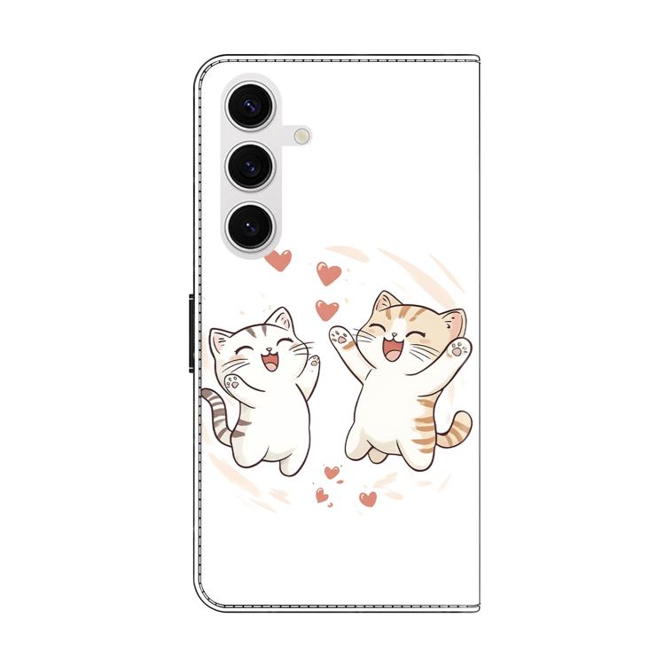 For Samsung Galaxy S26+ 5G Crystal-Like Painted Vegan Leather Phone Case
